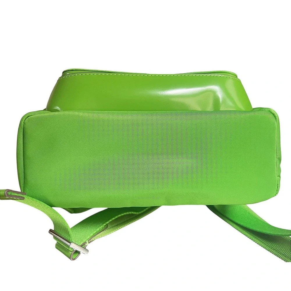 Kate Spade New York Green Nylon‎ Mini Backpack Silver Hardware K4650